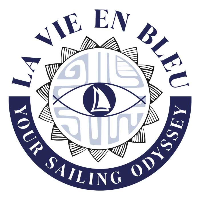 La-vie-en-bleu-logo - location de voilier sur tahiti avec skipper
