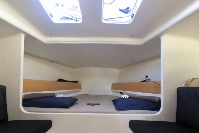 cabine pogo voilier croisière polynésie