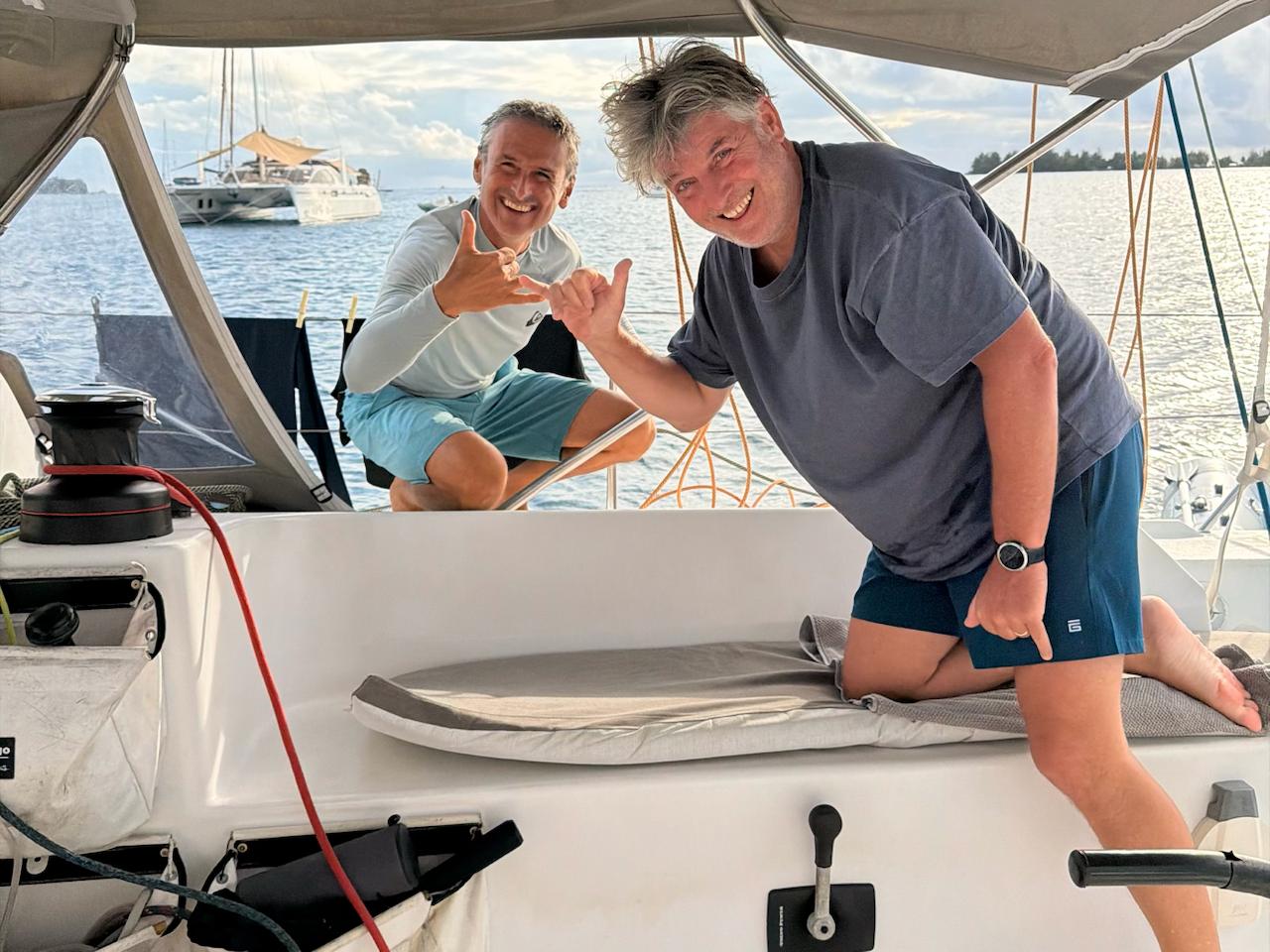 David Dussau partage de navigations en Polynésie française