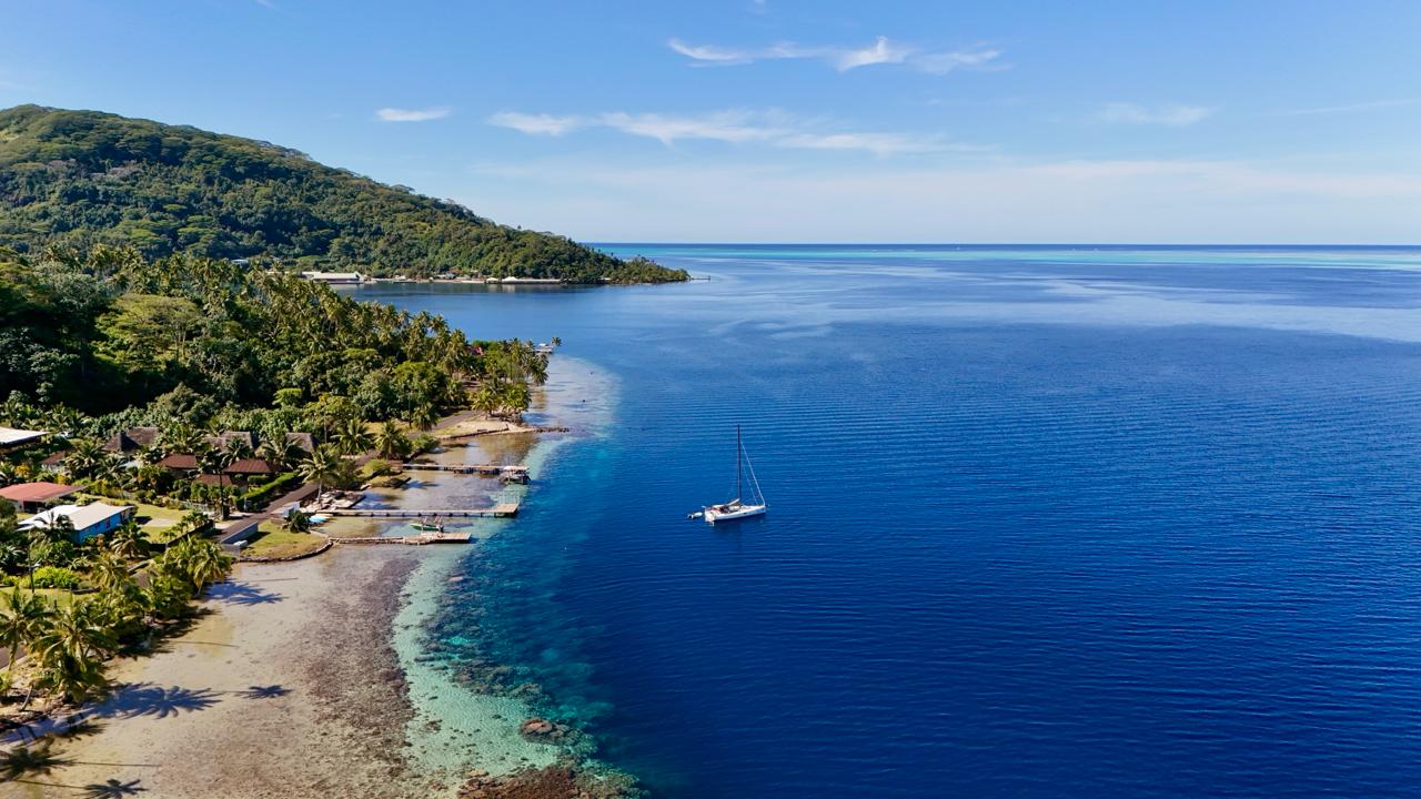 Escale en Pogo à Taha’a – Baie de Tapuamu